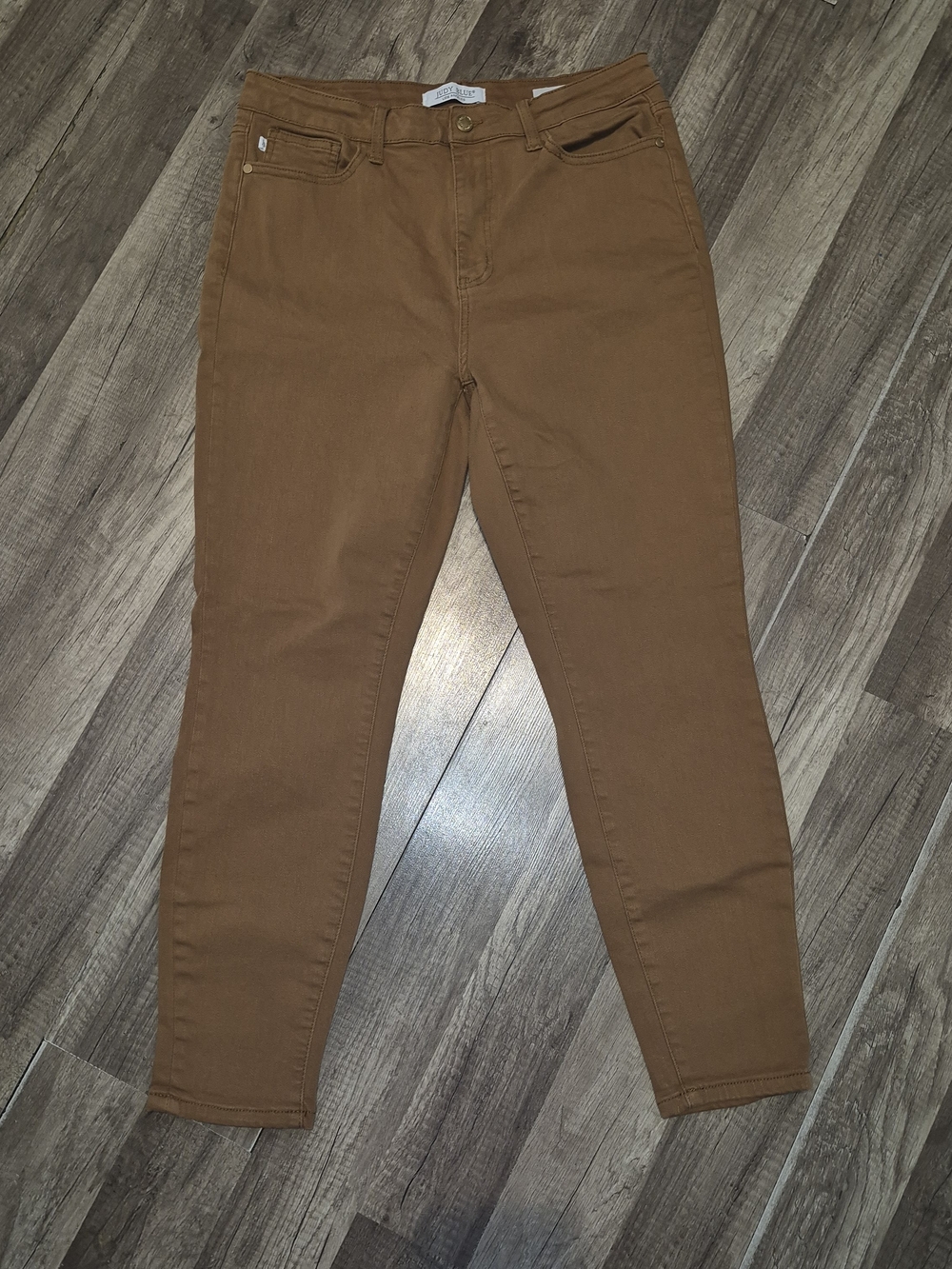 Judy Blue Rust Brown High-Waist Skinny Jeans